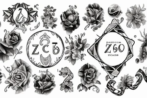 Zodiac signs of cancer and libra using the dates 16 and 5 tattoo idea