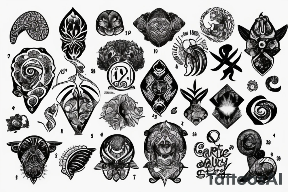 Zodiac signs of cancer with date 5th july tattoo idea