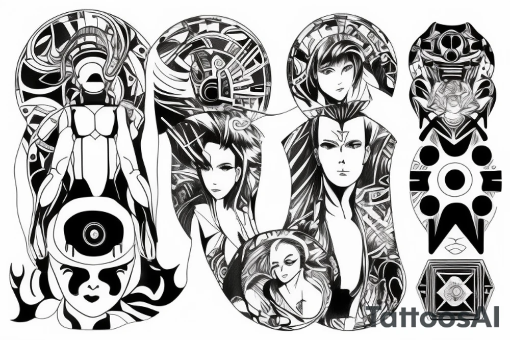 ghost in the shell tattoo idea
