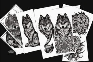 Fall down seven, Stand up Eight
Wolf tattoo idea