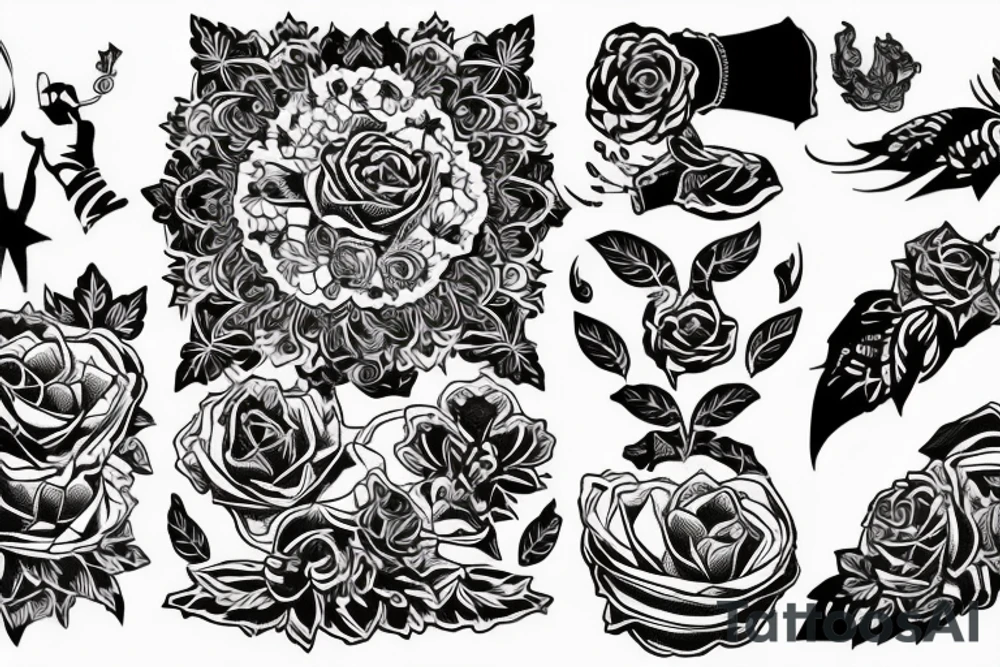 Лошадь в прыжке покрытая чешуёй дракона tattoo idea