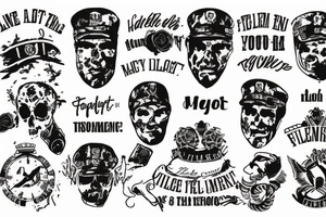 The text " i forgot to remember to forget" on military style tattoo idea