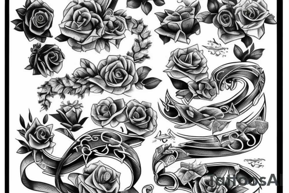 A bookpage going from new to old tattoo idea