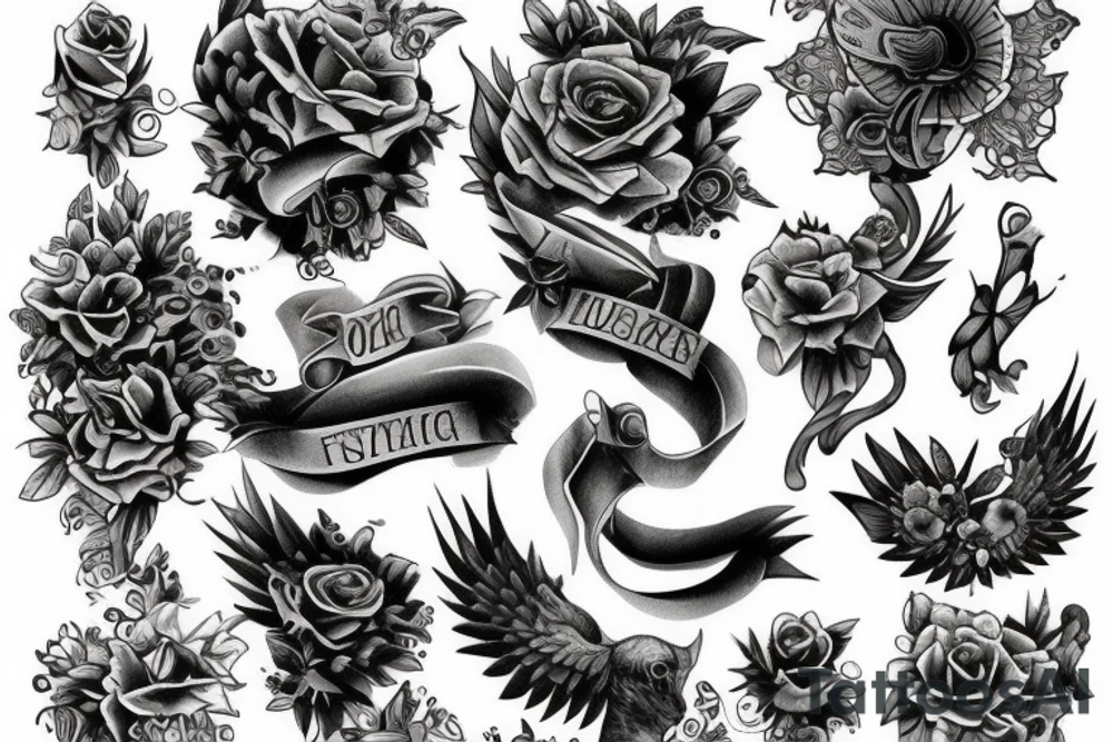 A bookpage going from new to old tattoo idea