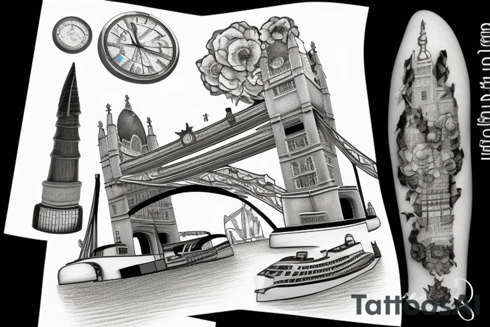 Tower Bridge tattoo idea