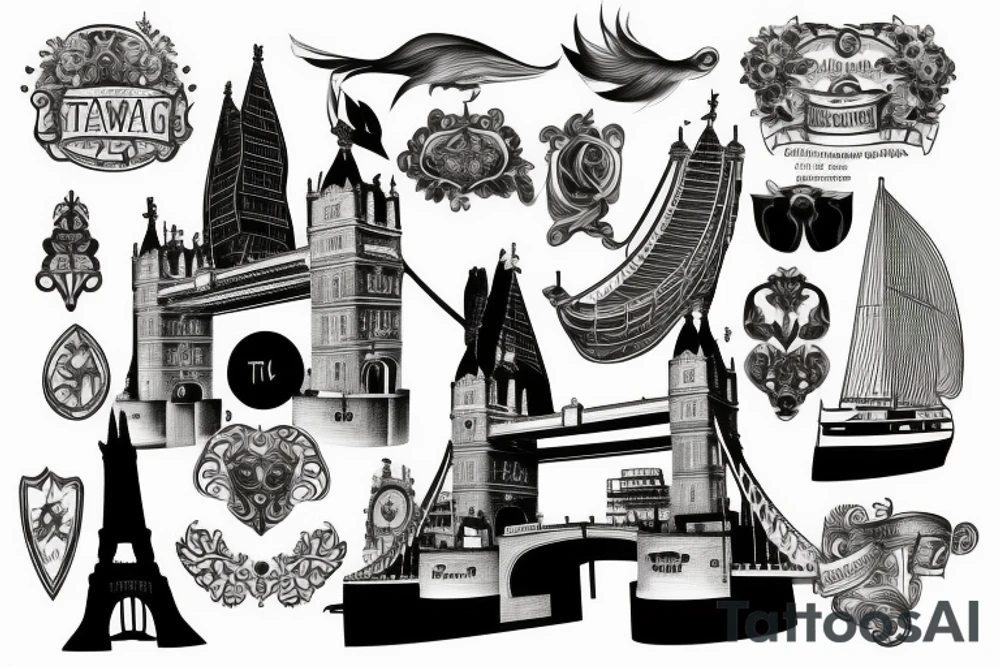 Tower Bridge tattoo idea