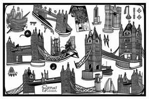 Tower Bridge London tattoo idea