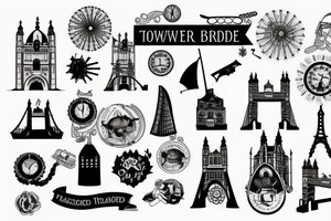 Tower Bridge London tattoo idea