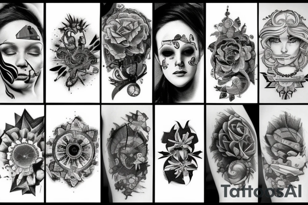a mix of computer science and art tattoo idea