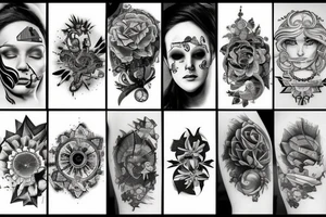 a mix of computer science and art tattoo idea