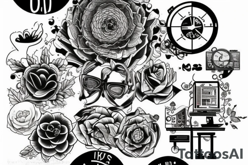 computer science and art tattoo idea
