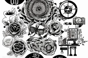 computer science and art tattoo idea