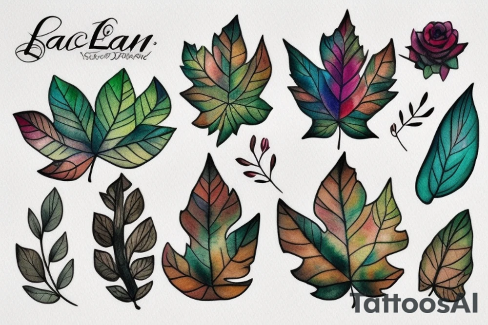 leaf tattoo idea