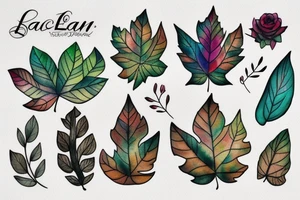 leaf tattoo idea