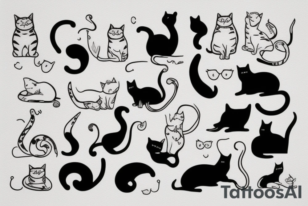 Cat tattoo tattoo idea
