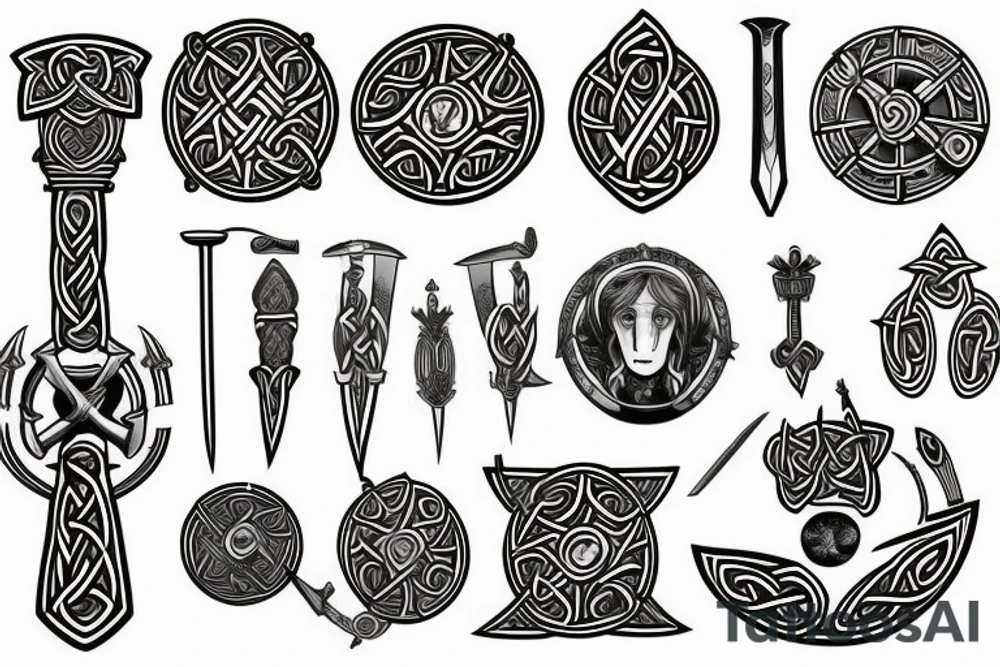 celtic sword tattoo idea