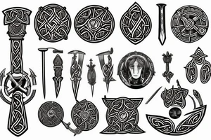 celtic sword tattoo idea