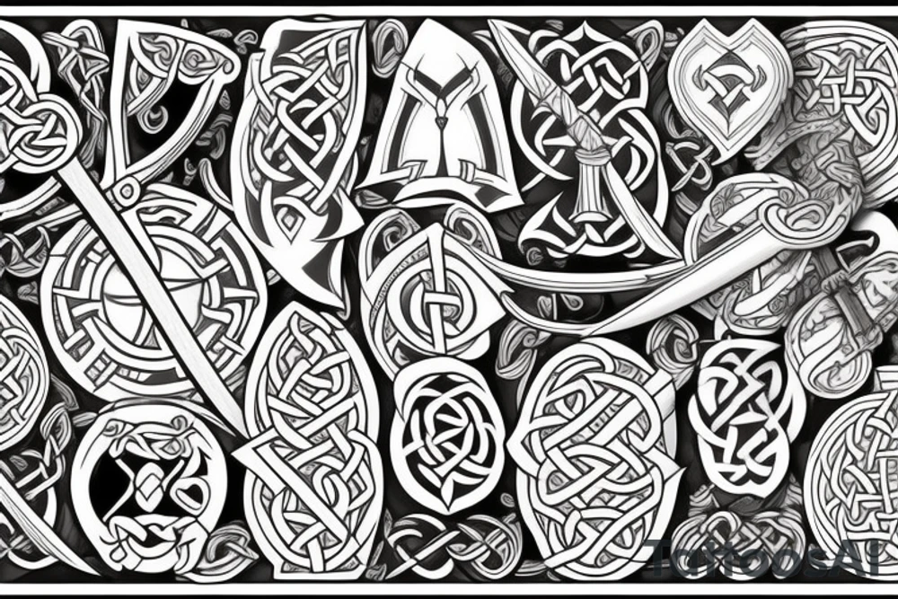 celtic sword tattoo idea