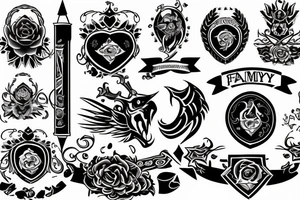 family crest tattoo idea