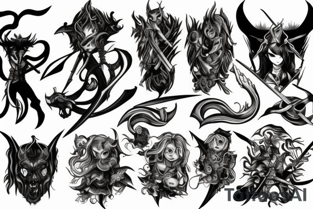 demon slayer tattoo idea