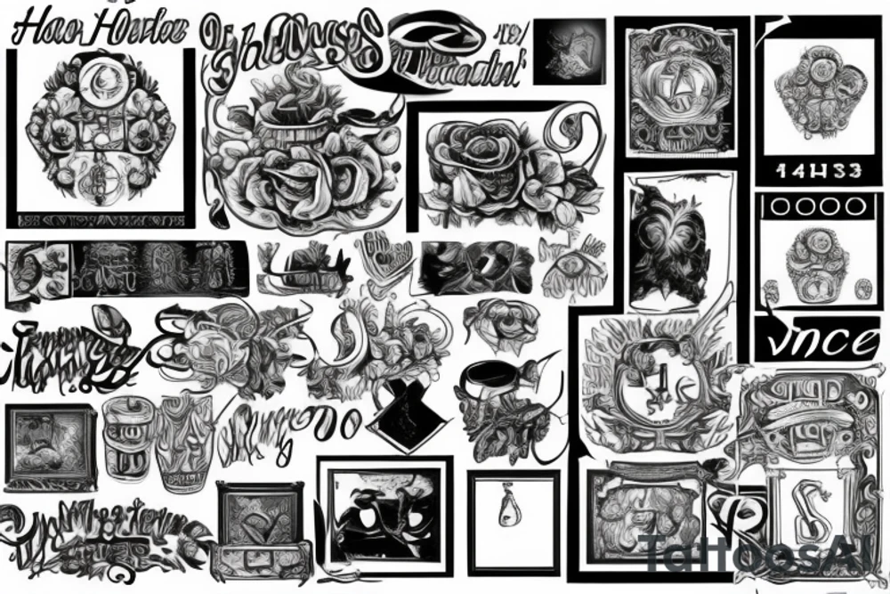 H34D in an old englisch font tattoo idea