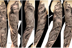 Japanese warrior tattoo idea