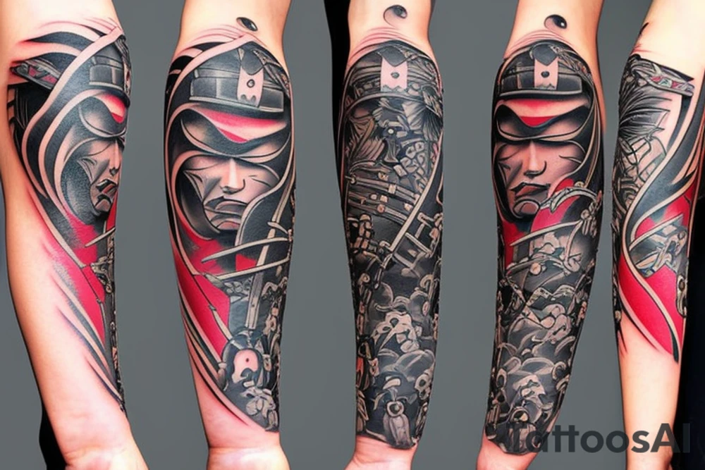 Japanese warrior tattoo idea