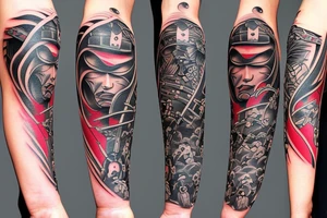 Japanese warrior tattoo idea