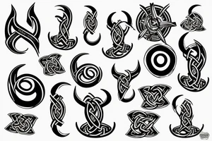 Semicolon with vikings simbols tattoo idea