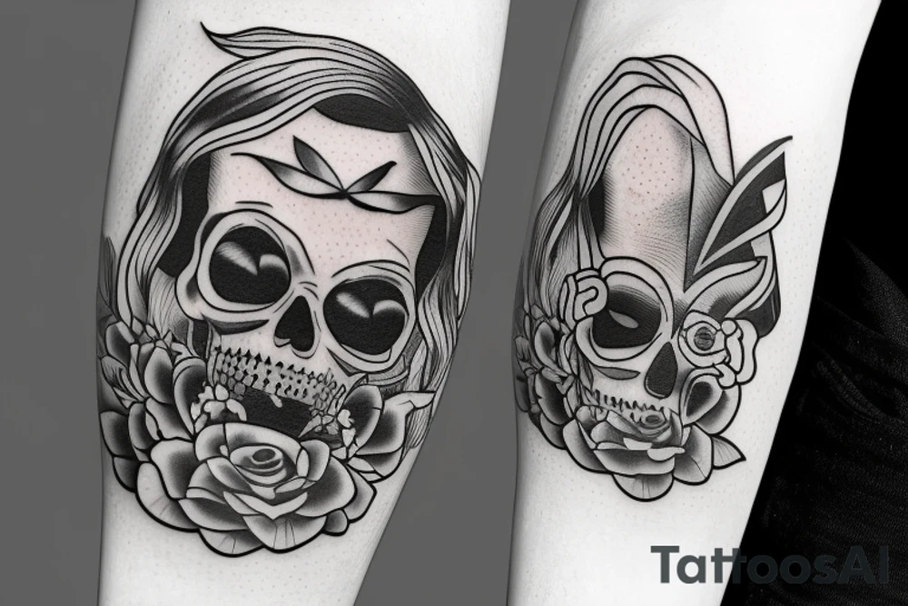 Wednesday from Addams tattoo idea