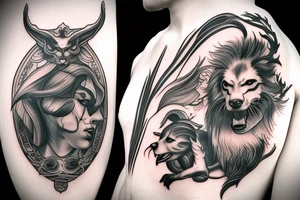 herecules and cerberus tattoo idea