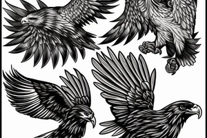 golden eagle tattoo idea