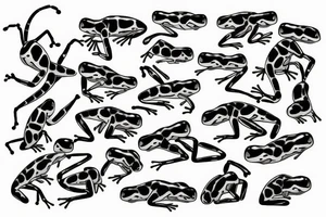 Poison dart frog and chemistry tattoo idea