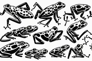 Poison dart frog and chemistry tattoo idea