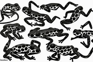 Poison dart frog and chemistry tattoo idea