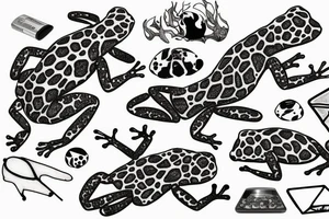 Poison dart frog and chemistry tattoo idea
