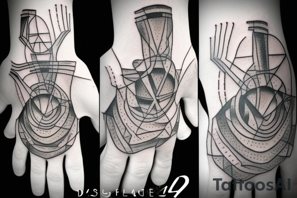 God touching an android hand tattoo idea