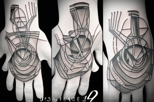 God touching an android hand tattoo idea