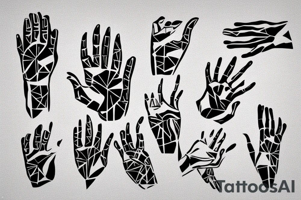 God touching an android hand tattoo idea