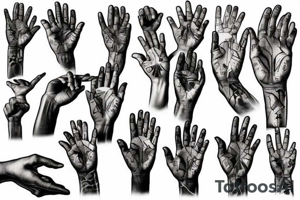 God touching an android hand tattoo idea