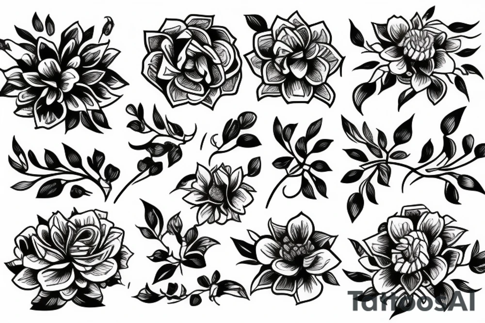 Flowers tattoo idea
