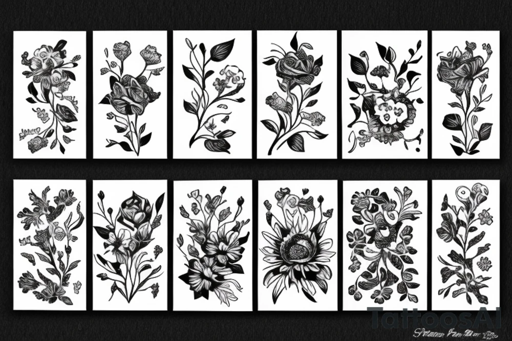 Flowers tattoo idea