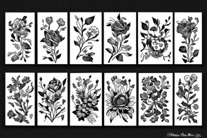 Flowers tattoo idea