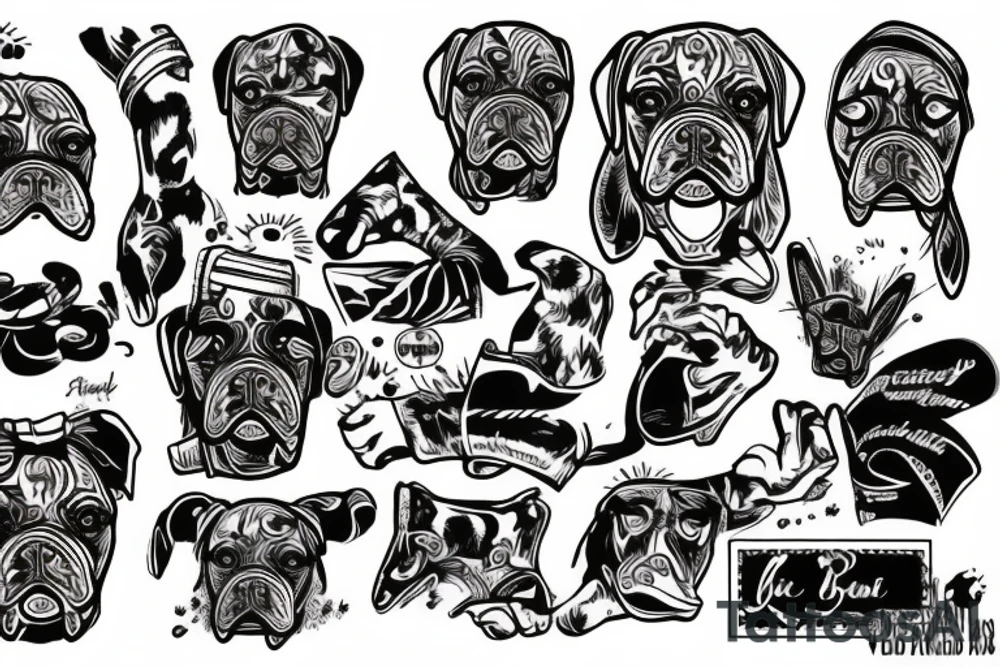 Boxer tattoo idea