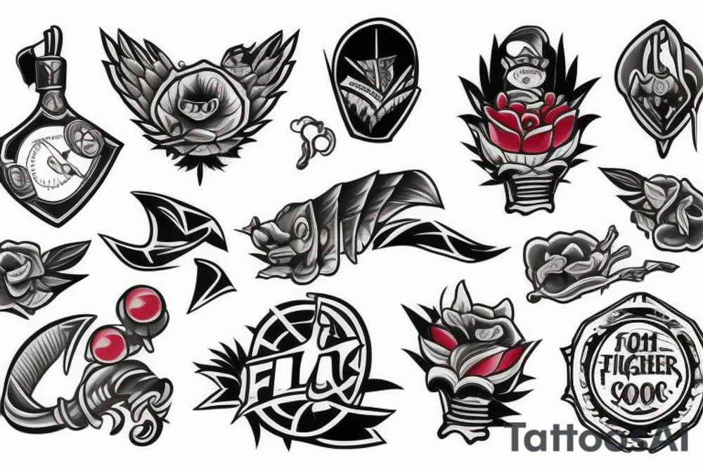 Fighter tattoo idea