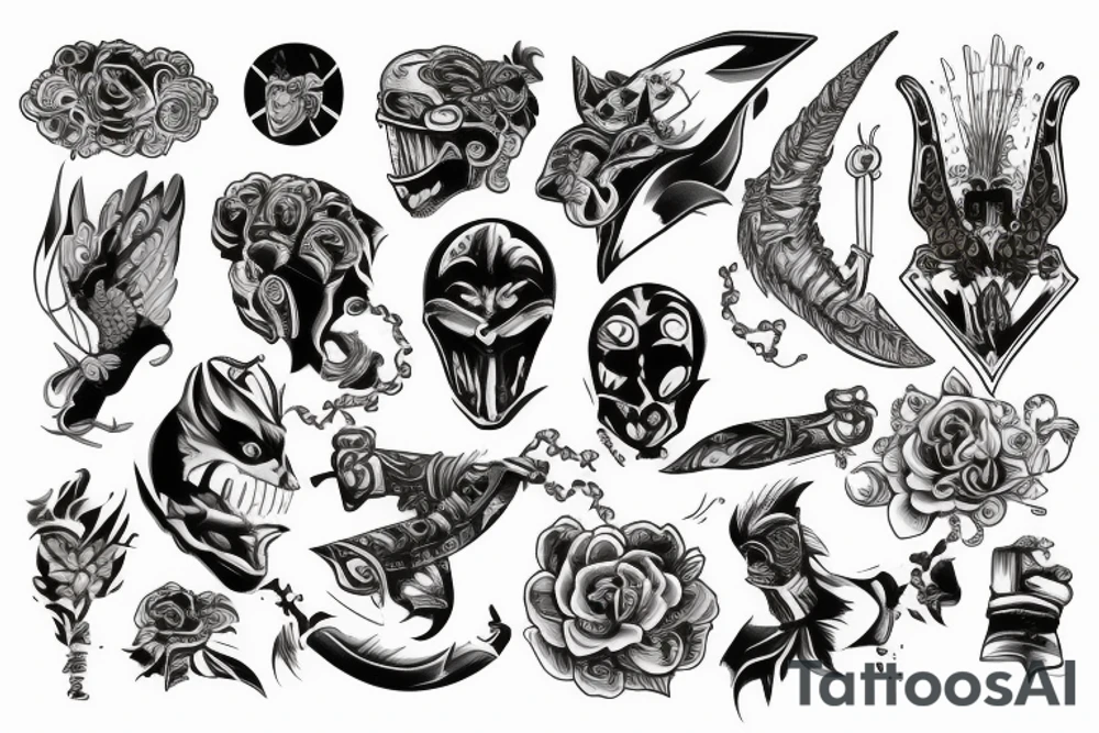 Fighter tattoo idea