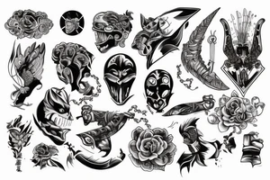 Fighter tattoo idea