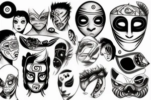 obito mask tattoo idea