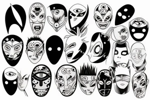 obito mask tattoo idea