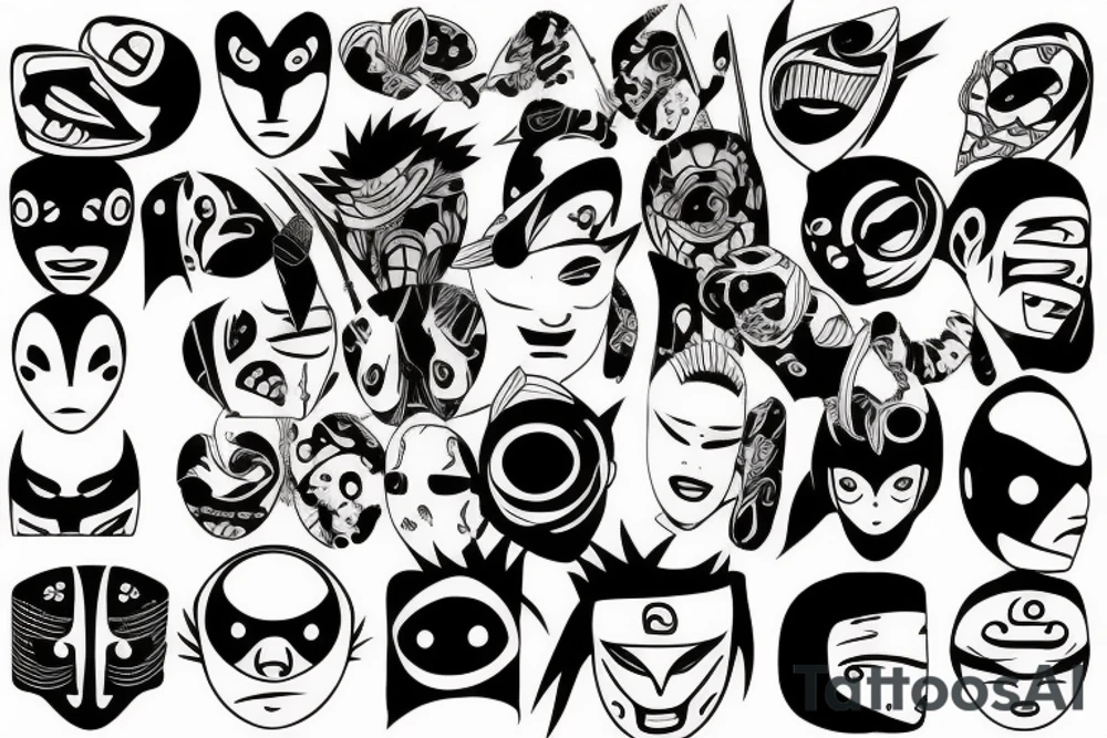 obito mask tattoo idea
